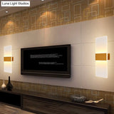 Modern Led Wall Sconce In Oval/Rectangular/Convex Shape - 8/10.5 Wide Warm/White/Natural Light