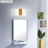 Modern Led Wall Sconce In Oval/Rectangular/Convex Shape - 8/10.5 Wide Warm/White/Natural Light
