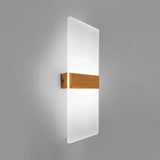 Modern Led Wall Sconce In Oval/Rectangular/Convex Shape - 8/10.5 Wide Warm/White/Natural Light Gold
