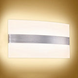Modern Led Wall Sconce In Oval/Rectangular/Convex Shape - 8/10.5 Wide Warm/White/Natural Light