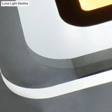 Modern Led Wall Sconce - Triangle/Round/Square Design Warm/White Light Acrylic Simplicity