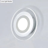 Modern Led Wall Sconce - Triangle/Round/Square Design Warm/White Light Acrylic Simplicity