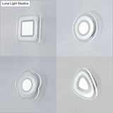 Modern Led Wall Sconce - Triangle/Round/Square Design Warm/White Light Acrylic Simplicity
