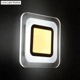 Modern Led Wall Sconce - Triangle/Round/Square Design Warm/White Light Acrylic Simplicity