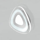 Modern Led Wall Sconce - Triangle/Round/Square Design Warm/White Light Acrylic Simplicity White /
