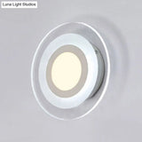 Modern Led Wall Sconce - Triangle/Round/Square Design Warm/White Light Acrylic Simplicity