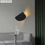 Modern Led Wall Sconce With Foldable Metal Shade For Living Room