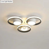 Modern Led White Acrylic Flush Ceiling Light With Crystal Orb - Remote Control Dimming