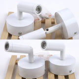 Modern Led White Tube Wall Light - Switch Metal Sconce Lighting In Warm/White