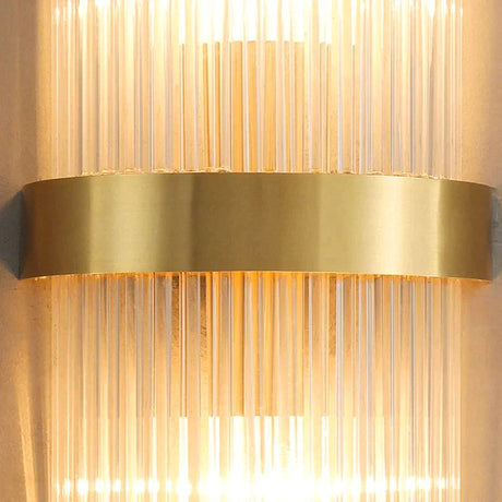 Modern Light Luxury Living Room Background Copper Wall Lamp Lamps