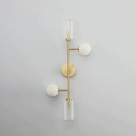 Modern Light Luxury Room Double-Headed All-Copper Wall Lamp Copper Lamps