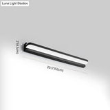 Modern Linear Vanity Wall Lamp Stylish Bathroom Lighting Solution With Multiple Sight Options