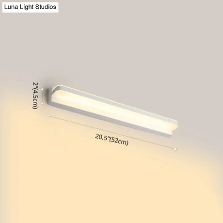 Modern Linear Vanity Wall Lamp Stylish Bathroom Lighting Solution With Multiple Sight Options