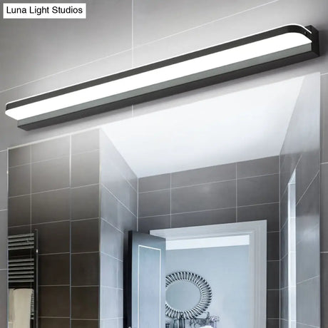 Modern Linear Vanity Wall Lamp Stylish Bathroom Lighting Solution With Multiple Sight Options