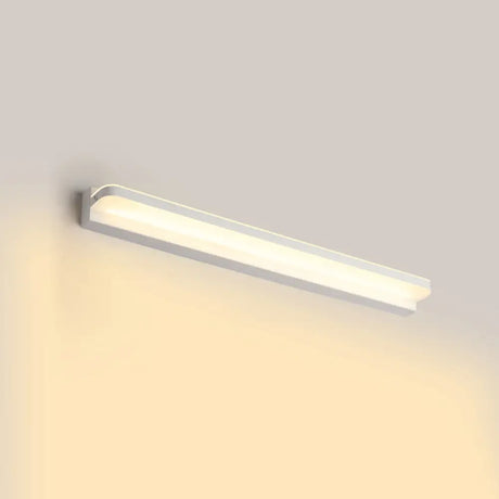 Modern Linear Vanity Wall Lamp Stylish Bathroom Lighting Solution With Multiple Sight Options White