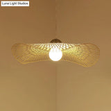 Modern Lotus Leaf Bamboo Ceiling Light - Restaurant Pendant Lighting