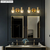 Modern Luxury Circle Vanity Wall Light Fixture - Copper Lighting