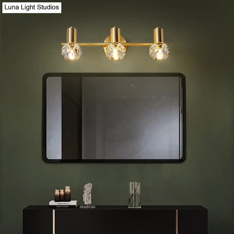 Modern Luxury Circle Vanity Wall Light Fixture - Copper Lighting