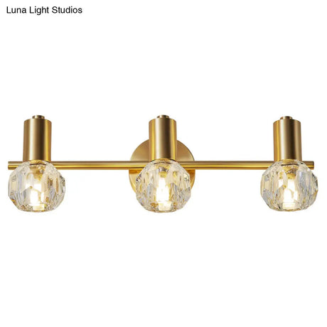 Modern Luxury Circle Vanity Wall Light Fixture - Copper Lighting