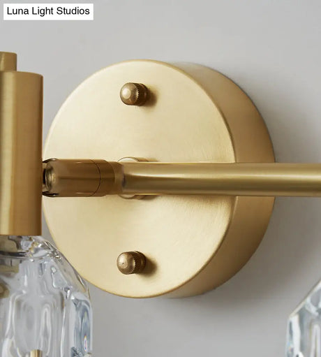 Modern Luxury Circle Vanity Wall Light Fixture - Copper Lighting