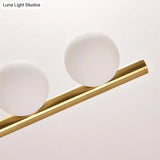Modern Luxury Glass Vanity Light - 3 Spherical Wall Lights