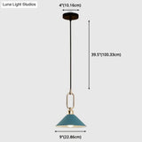 Modern Macarons Umbrella Pendant Light With Metal Ring - Stylish Lighting
