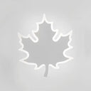 Modern Maple Leaf Acrylic Led Wall Sconce Light In Warm/White White /