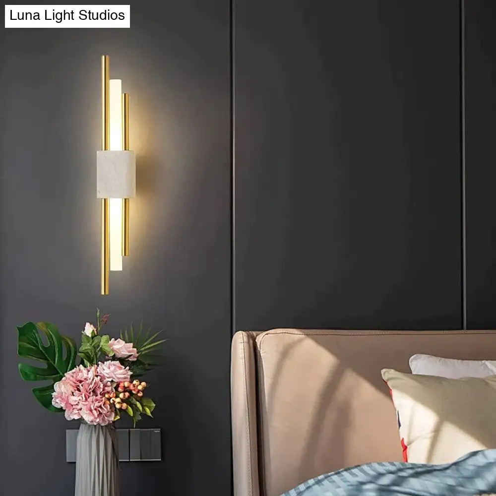 Modern Marble Led Wall Lamp For Living Room Bedroom Bathroom Loft Decor Wall Light