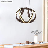Modern Metal Abstract Chandelier Pendant Light with LED Kit - Warm/White Lighting