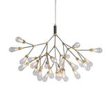 Modern Metal Branch Chandelier Pendant Light With Bulb-Shaped Glass - Minimalist Led Lighting 27 /