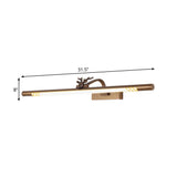 Modern Metal Brass Led Vanity Light Fixture In White/Warm (19.5/27/31.5 Tube)