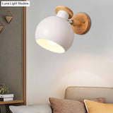 Modern Metal Circle Study Room Wall Sconce - Candy Colored 1-Light