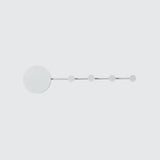 Modern Metal Circle Wall Mount Led Sconce In Black/White With Warm/White Light