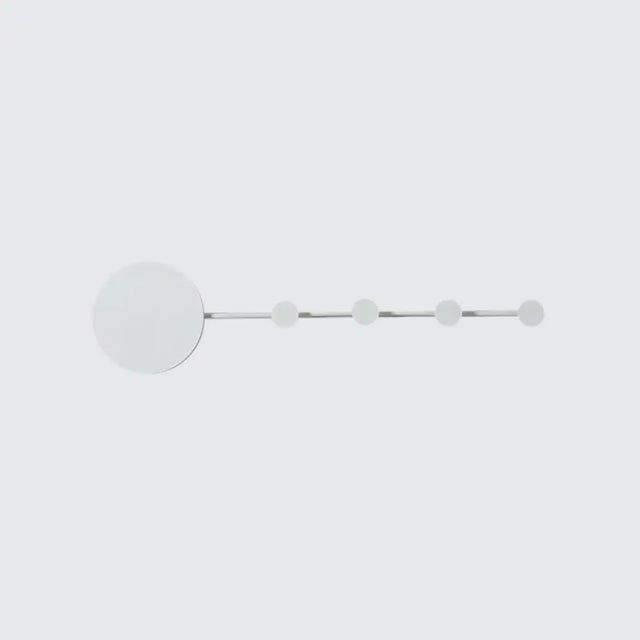 Modern Metal Circle Wall Mount Led Sconce In Black/White With Warm/White Light