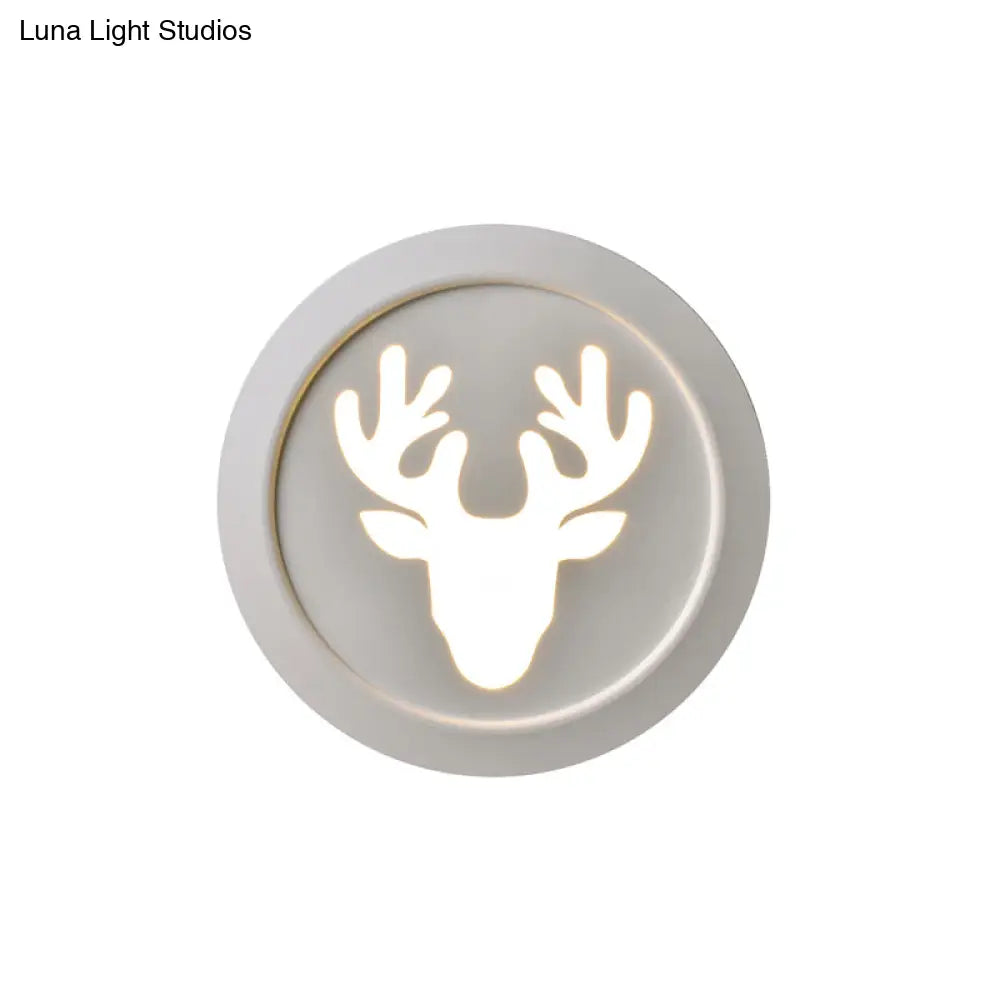Modern Metal Deer Bedroom Wall Lamp Sconce