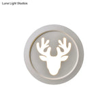 Modern Metal Deer Bedroom Wall Lamp Sconce
