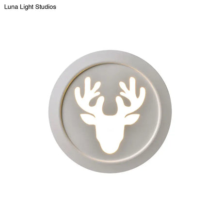 Modern Metal Deer Bedroom Wall Lamp Sconce