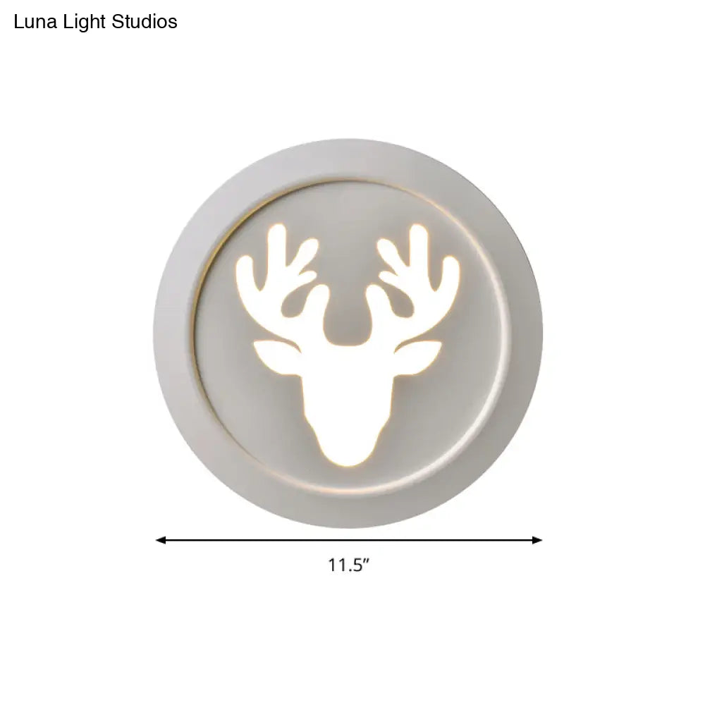 Modern Metal Deer Bedroom Wall Lamp Sconce