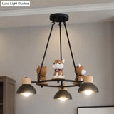 Modern Metal Dog Pendant Lights For Living Room Ceiling