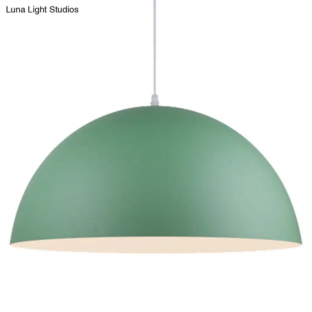 Modern Metal Dome Pendant Light For Dining Room - Contemporary Hanging Fixture
