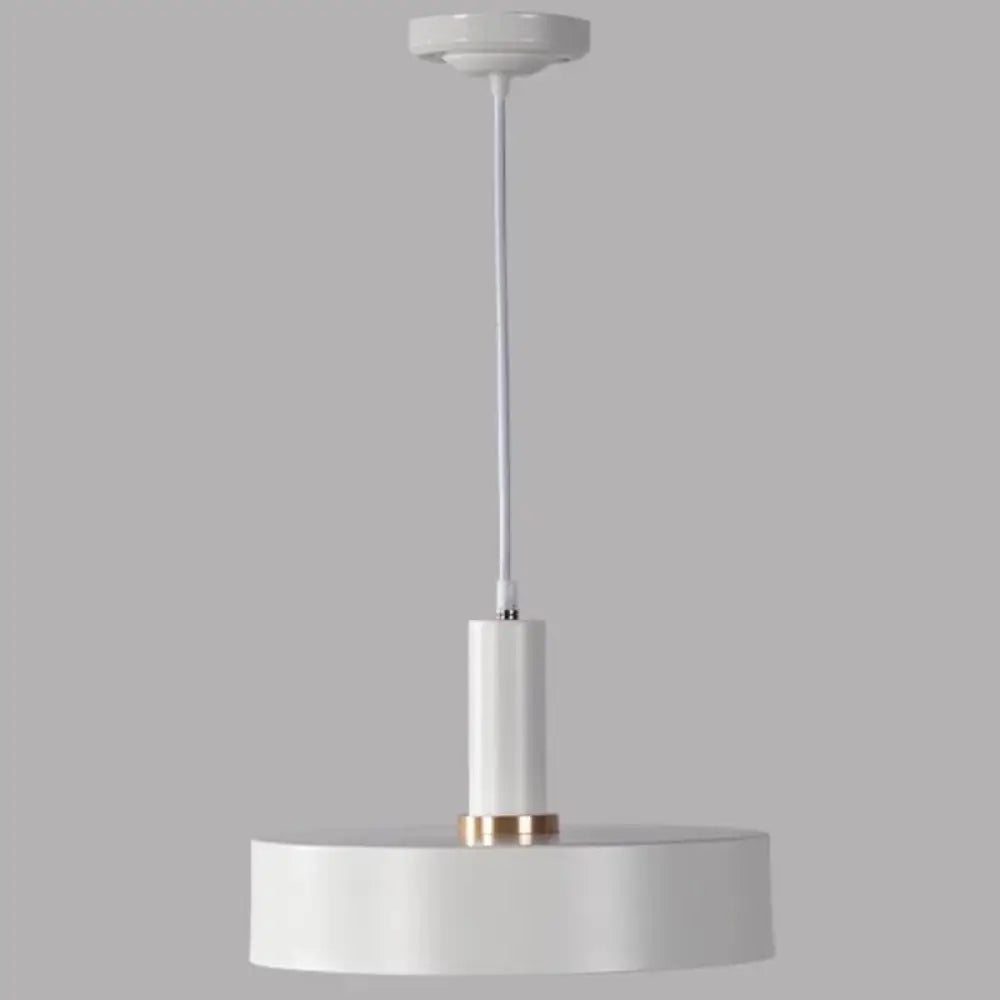 Modern Metal Down Lighting Pendant For Bedroom - Sleek And Stylish White