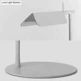 Modern Metal Floor Lamp For Bedroom- Black/White/Blue Folded Standing Light