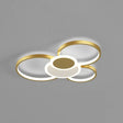 Modern Metal Flush Mount Ceiling Light Fixture With Multi-Ring Design For Living Room Gold / 22