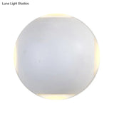 Modern Metal Flush Wall Sconce: Nordic 4-Light Dome Mount Lamp In Black/White