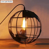 Modern Metal Globe Cage Pendant Light - Ideal For Restaurants