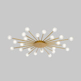 Modern Metal Led Close-To-Ceiling Light For Bedrooms 24 / Gold A