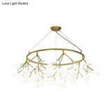 Modern Metal Led Dining Room Chandelier - Elegant Hanging Pendant Light