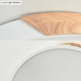 Modern Metal Led Flush Light In Pink/White With Acrylic Diffuser Ceiling Mounted Round Design -