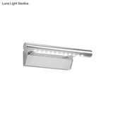 Modern Metal Led Vanity Light In Chrome With Warm/White
