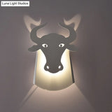 Modern Metal Ox Wall Lamp With Integrated Led For Chic Indoor Lighting